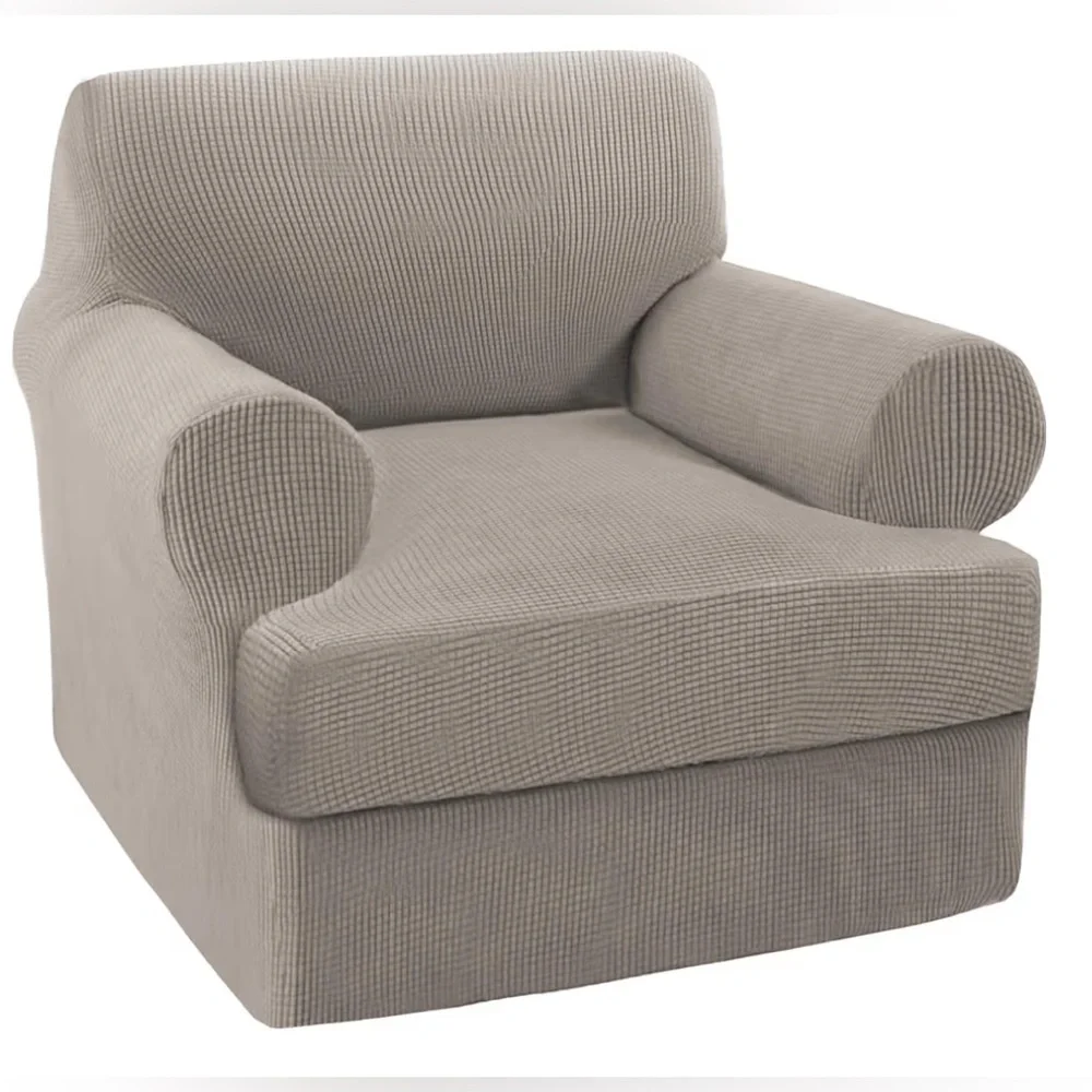 Turquoize ArmChair Slipcover with Individual T Cushion Seat Covers